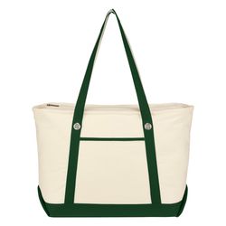 Large Cotton Canvas Sailing Tote Bag - Thumbnail 2