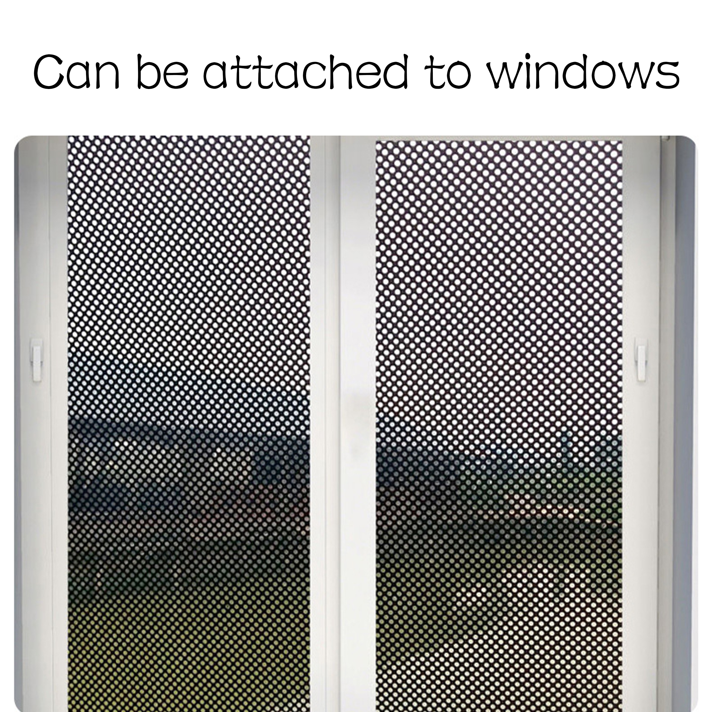 PVC Perforated Mesh Window Decals 9