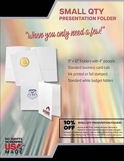 Budget pocket folders sales flyer