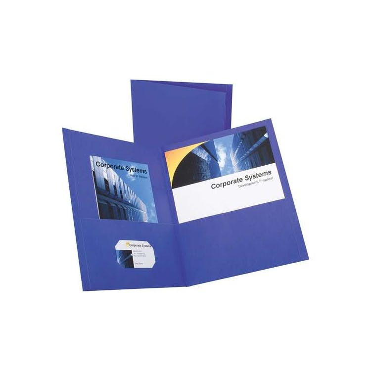 Recycled Pocket Folder - Purple 3