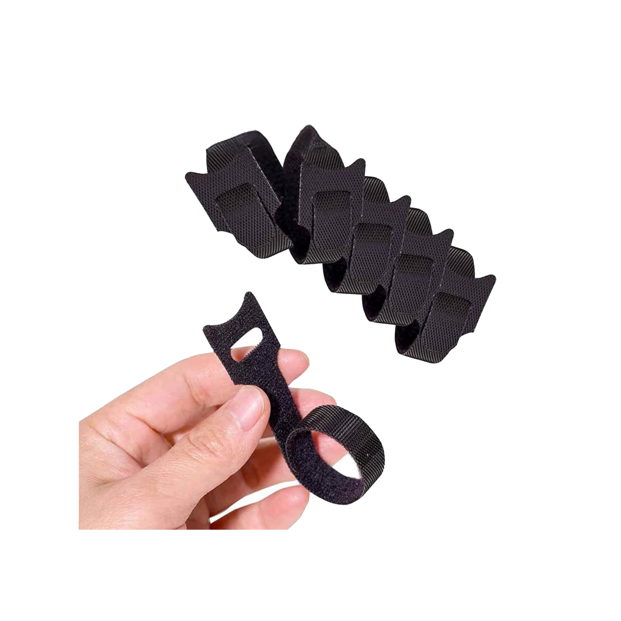 Magic Strip Cat Head Colored Nylon Data Cable Strap 6