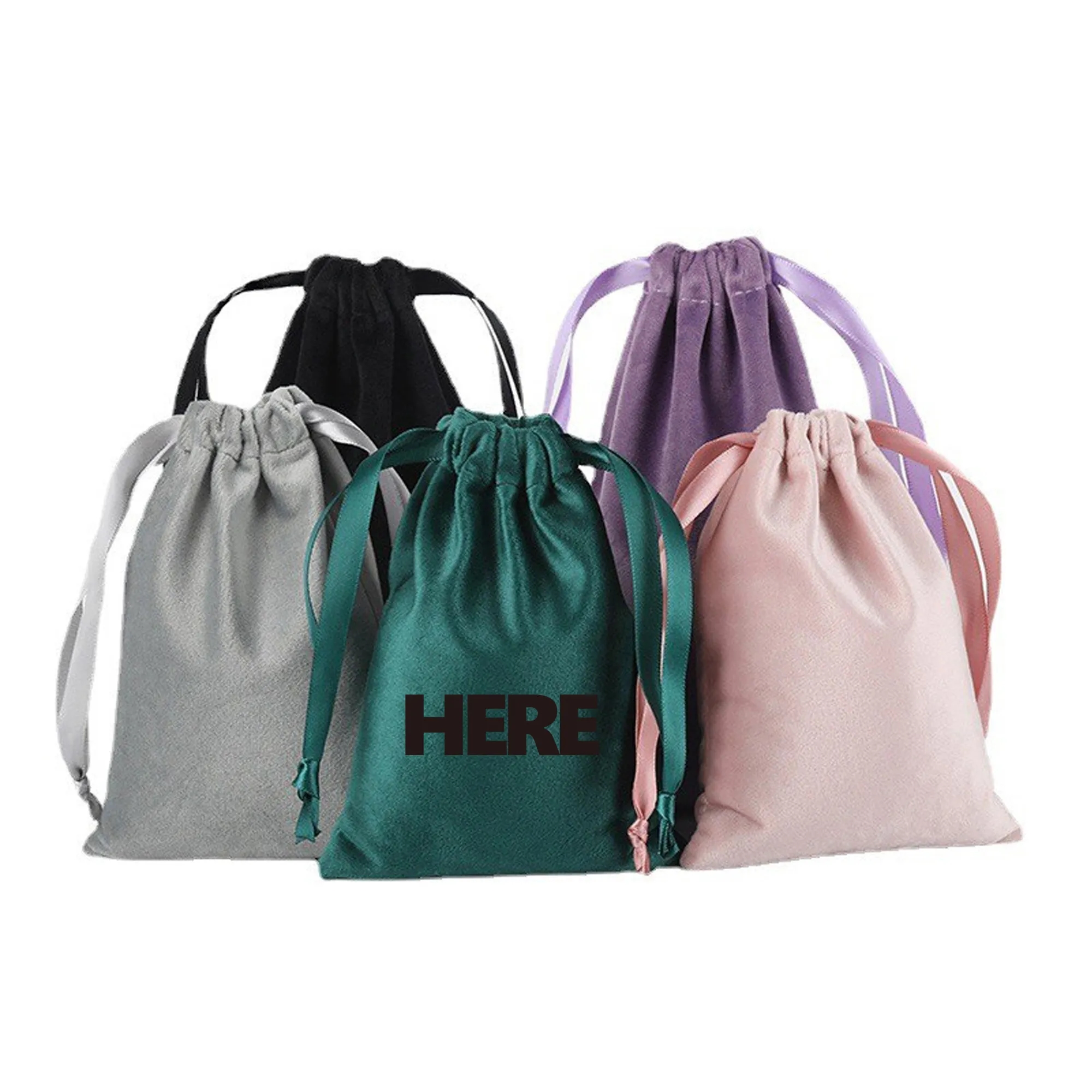 4.3" x 5.9" Satin Drawstring Bag Bundle Pocket 4