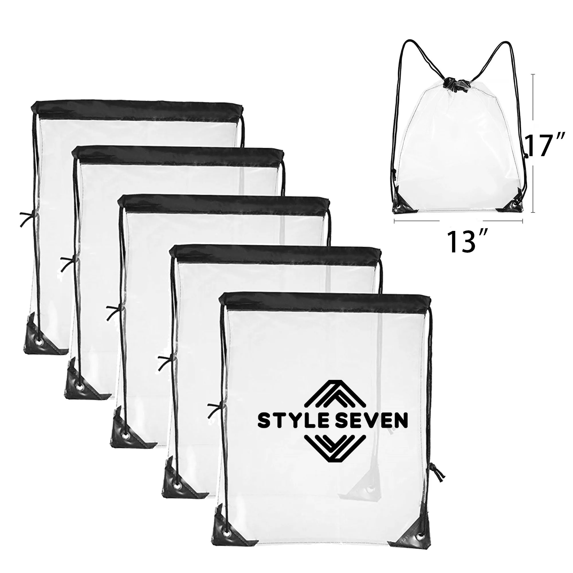 A Waterproof Transparent Bag with a Drawstring for Easy Insp 4
