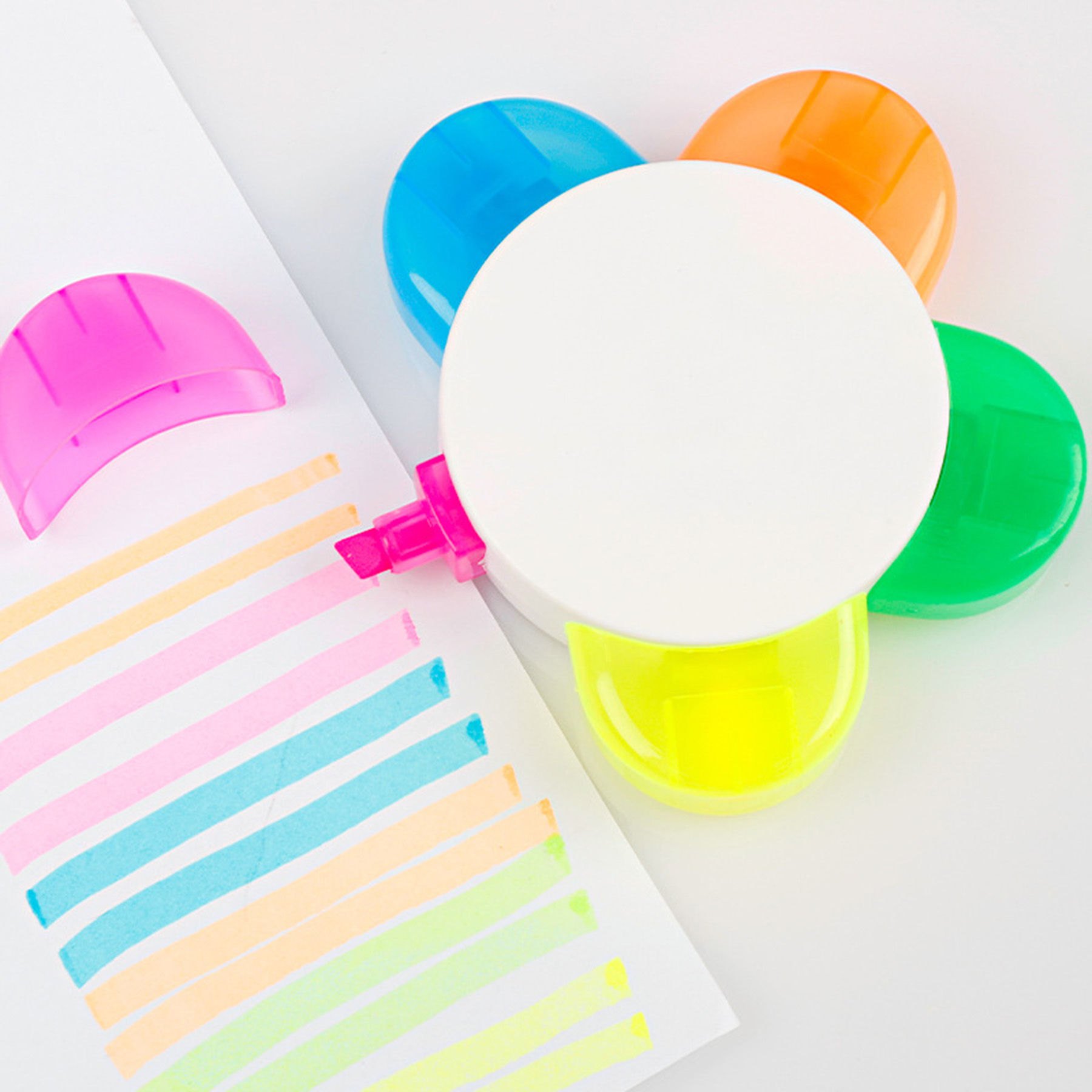 Flower Design Highlighter Pen 6