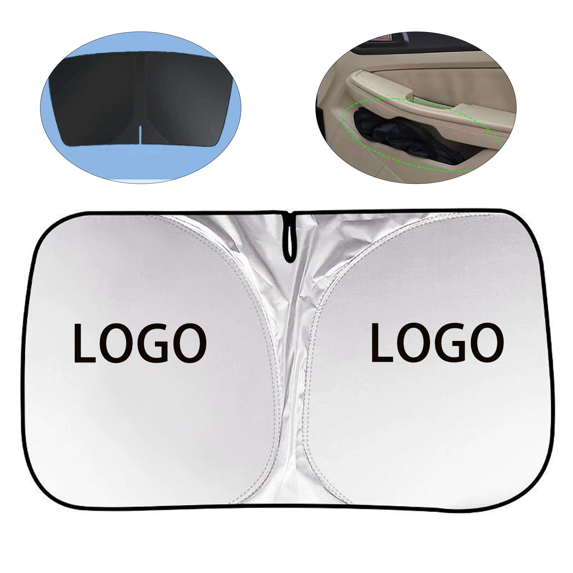 Foldable Car Front Windshield Sunshade 2