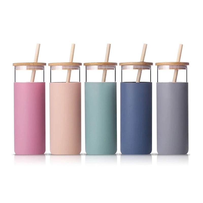 Glass Tumbler With Bamboo Lid