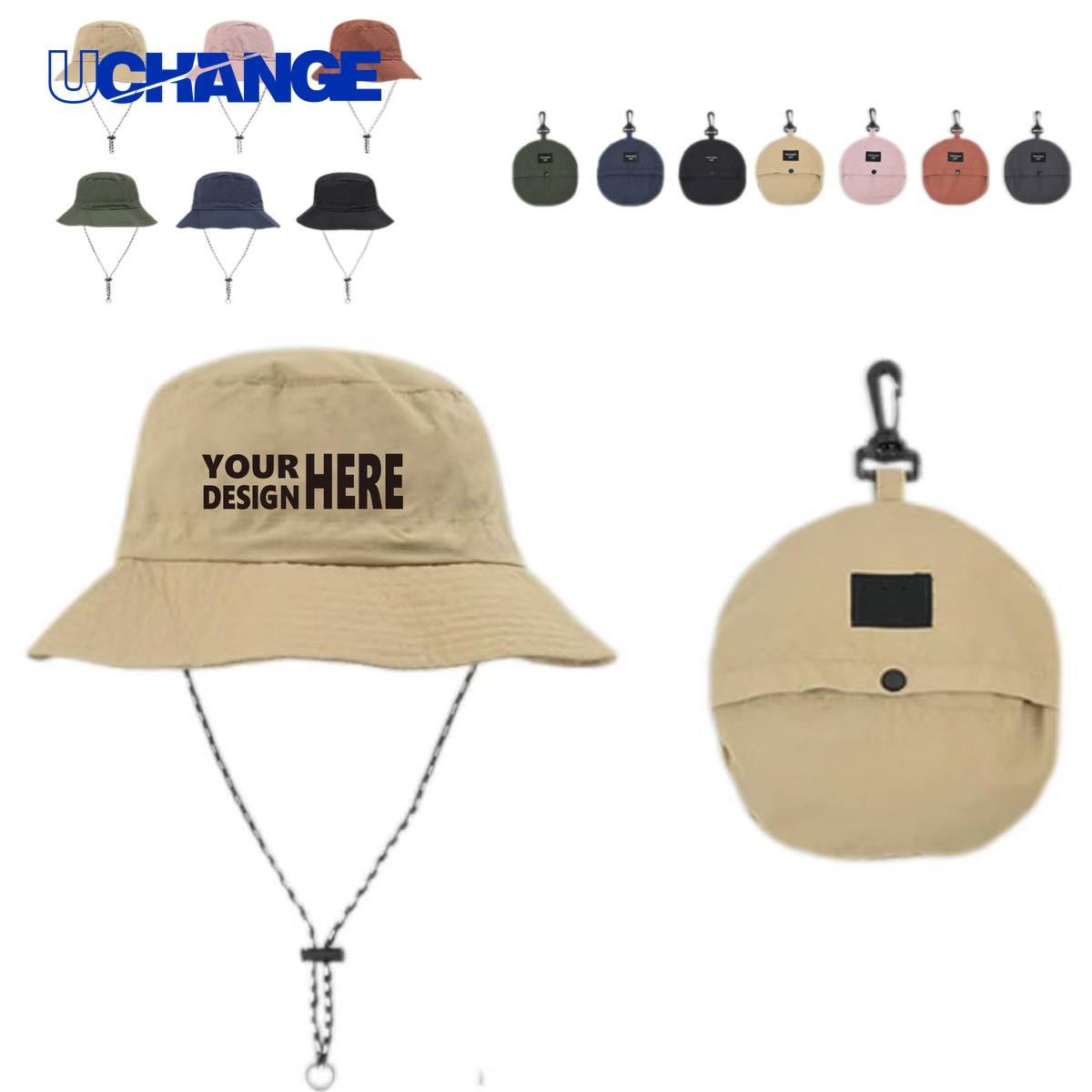 Fisherman Hat with Drawstring