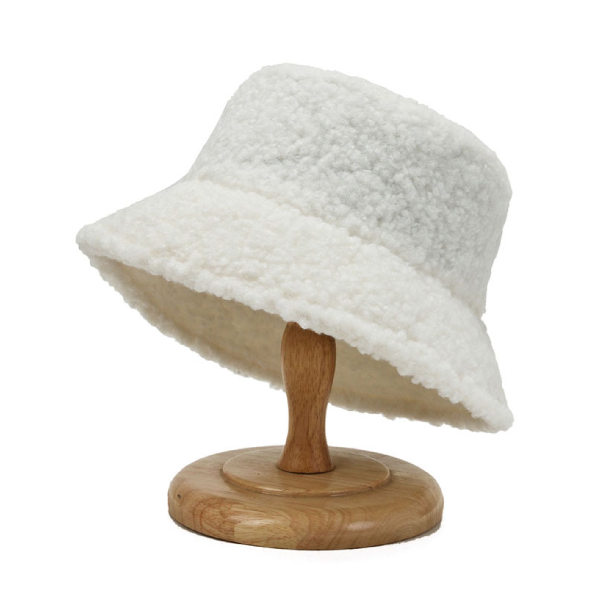Soft Sherpa Fleece Bucket Hat for Women Winter Style 16