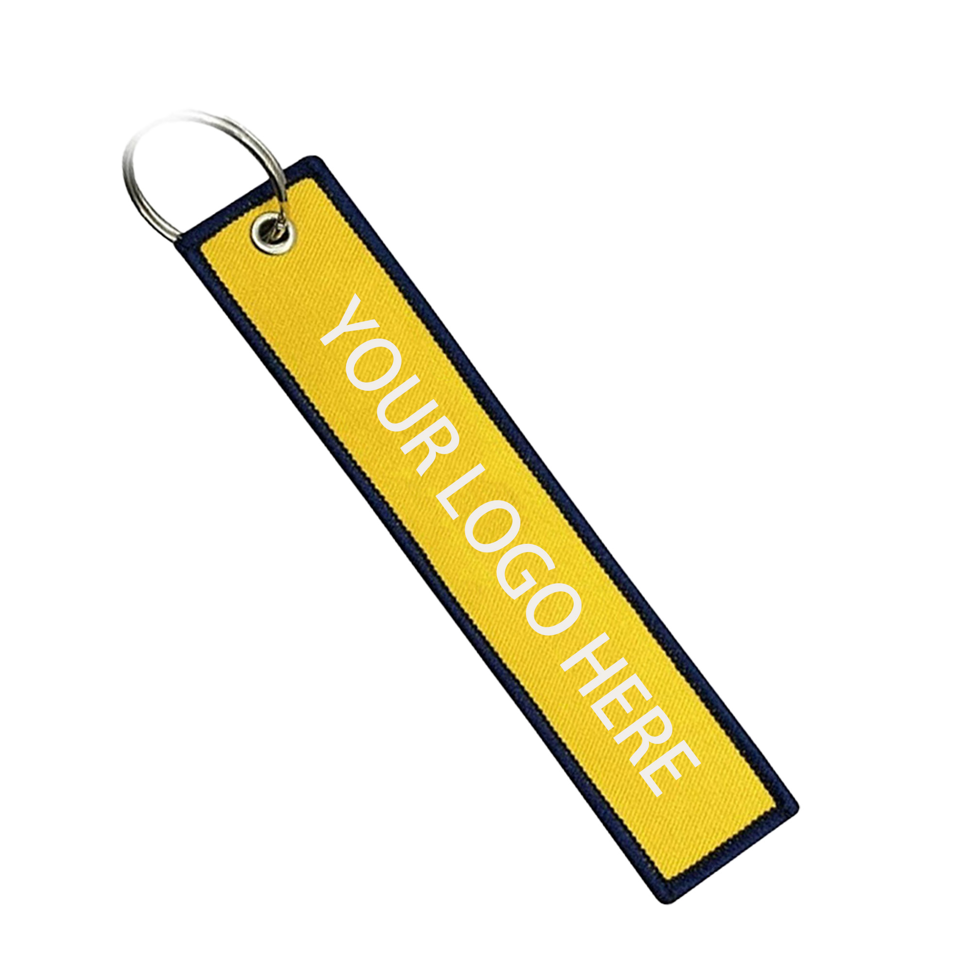 Personalized Custom Double Sides Embroidered Key Tag