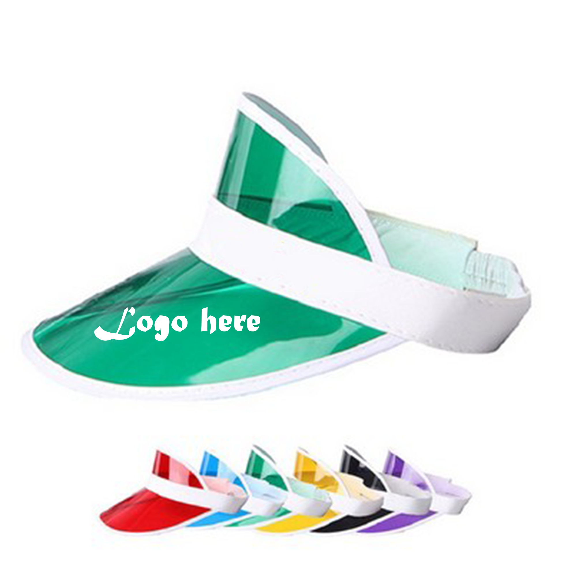 Transparent Sun Visor Hat Cap w/UV Protection