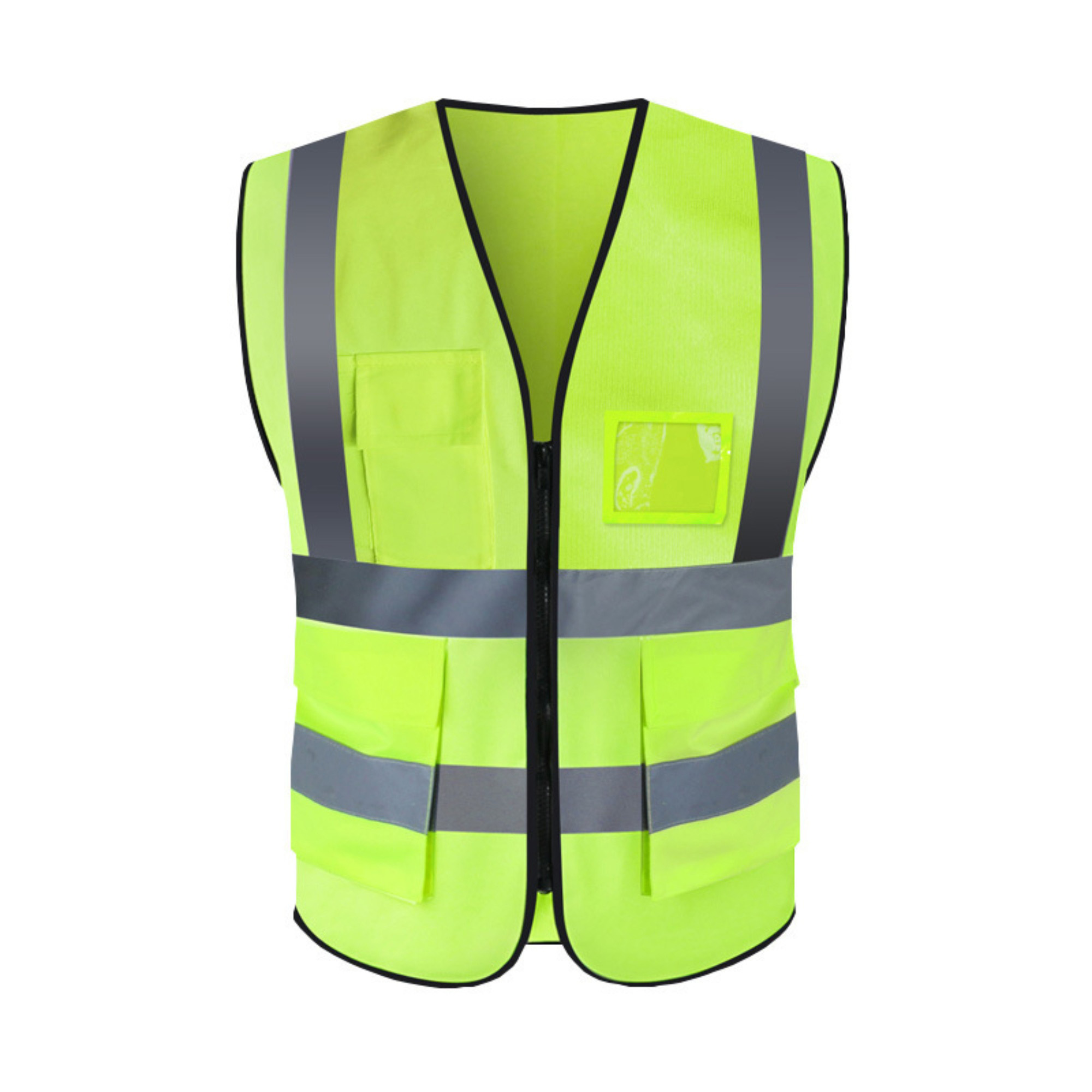 Fluorescent Work Vest With Reflective Strips 12