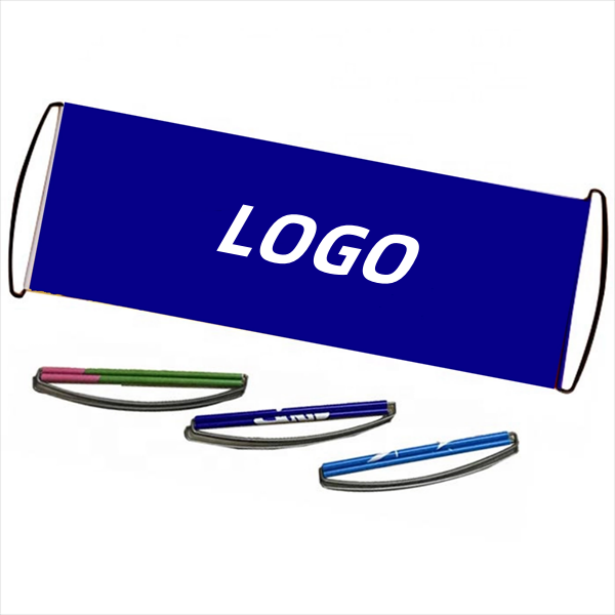 Retractable hand-held banner