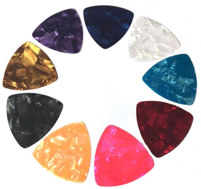 Abs Premium Lightweight Celluloid Guitar Picks In Assorted Colors 9