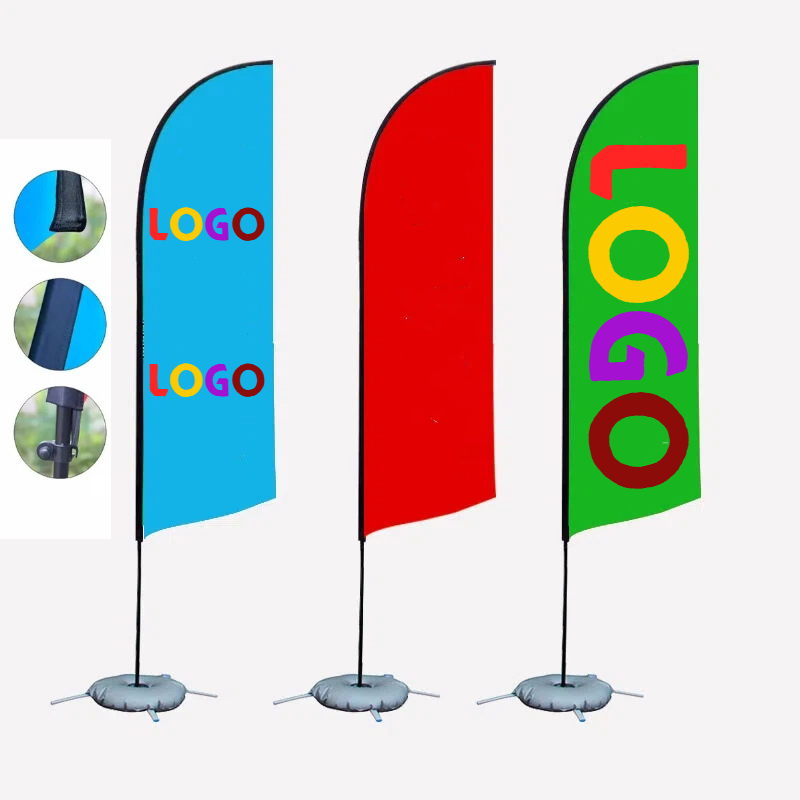 Full Color Knife Shaped Flag