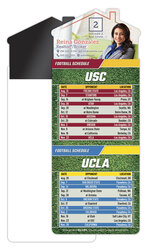 Magna-Card House Shape Magnet Football Schedules (3.5x9)