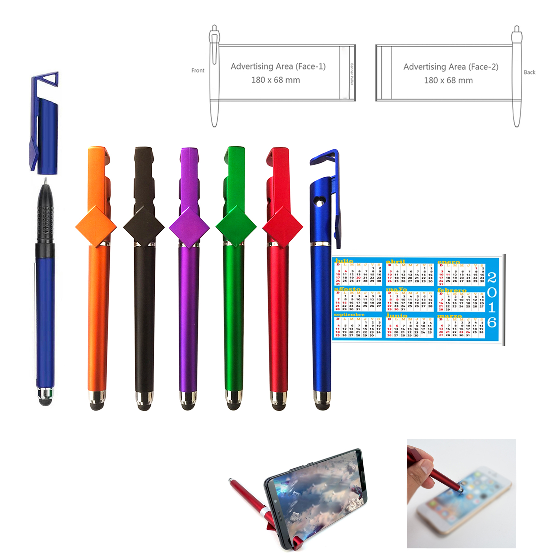 Banner Pen with Stylus