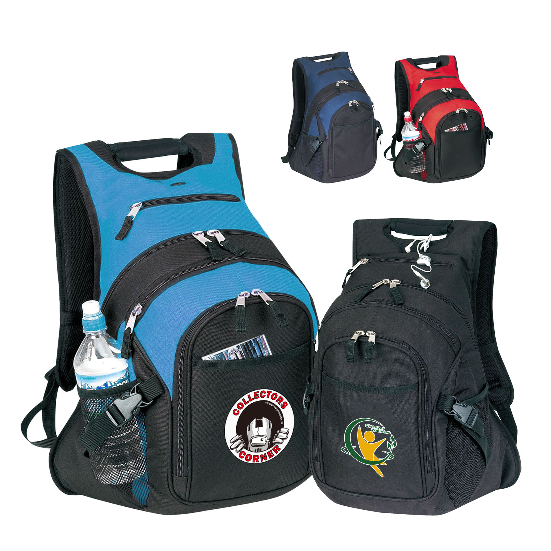 600D polyester Deluxe Computer Backpack 16