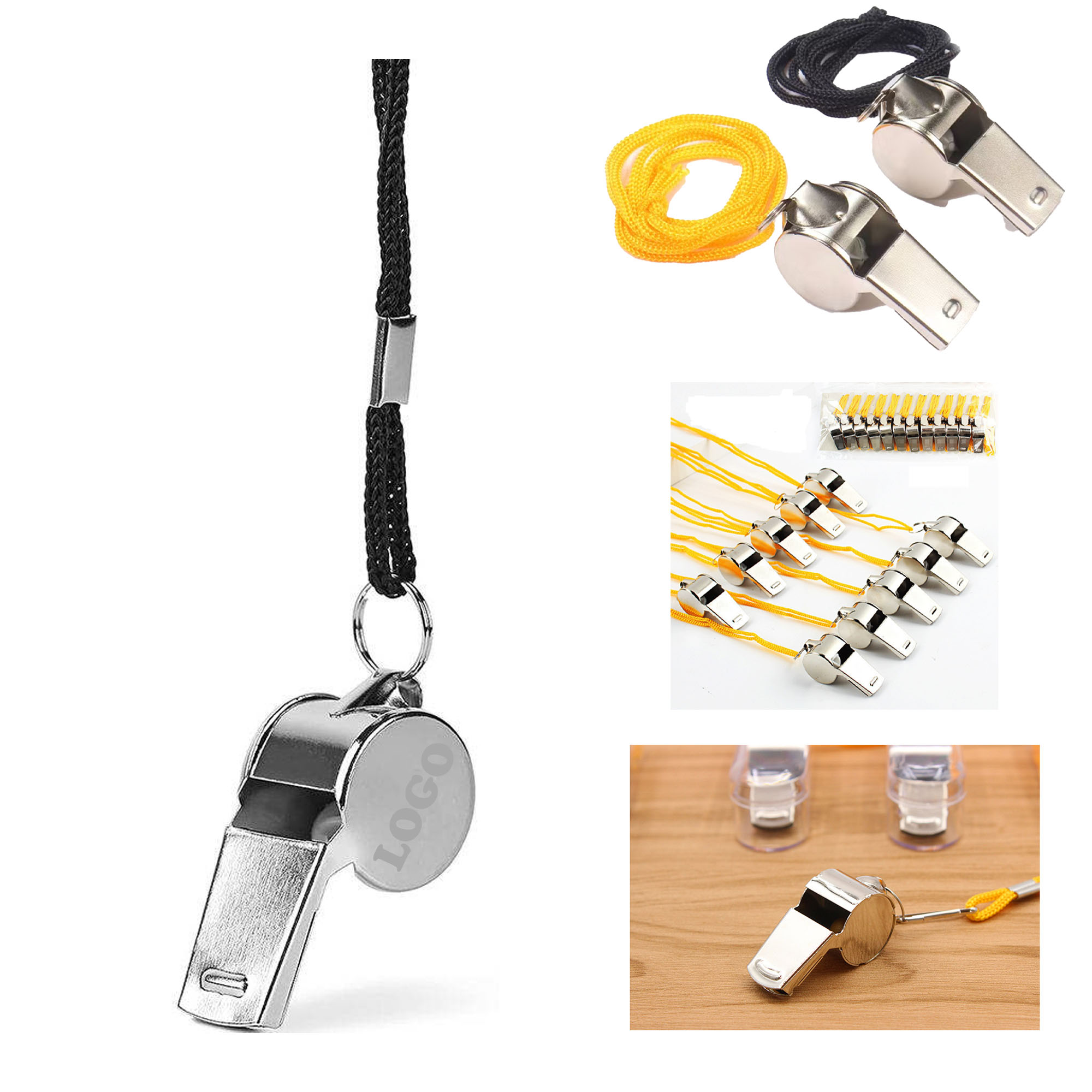Metal Whistle With Lanyard 5