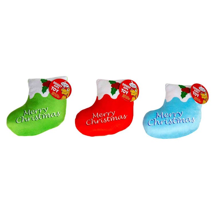 Christmas Stocking Dog Toys - Assorted Colors 3