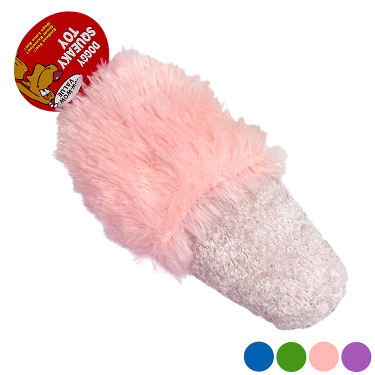 Plush Slipper Dog Toys - 4 Colors Squeaker 3