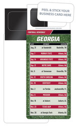 Pro Football Schedule Magnet - Peel and Stick Business Card (3.5x9)