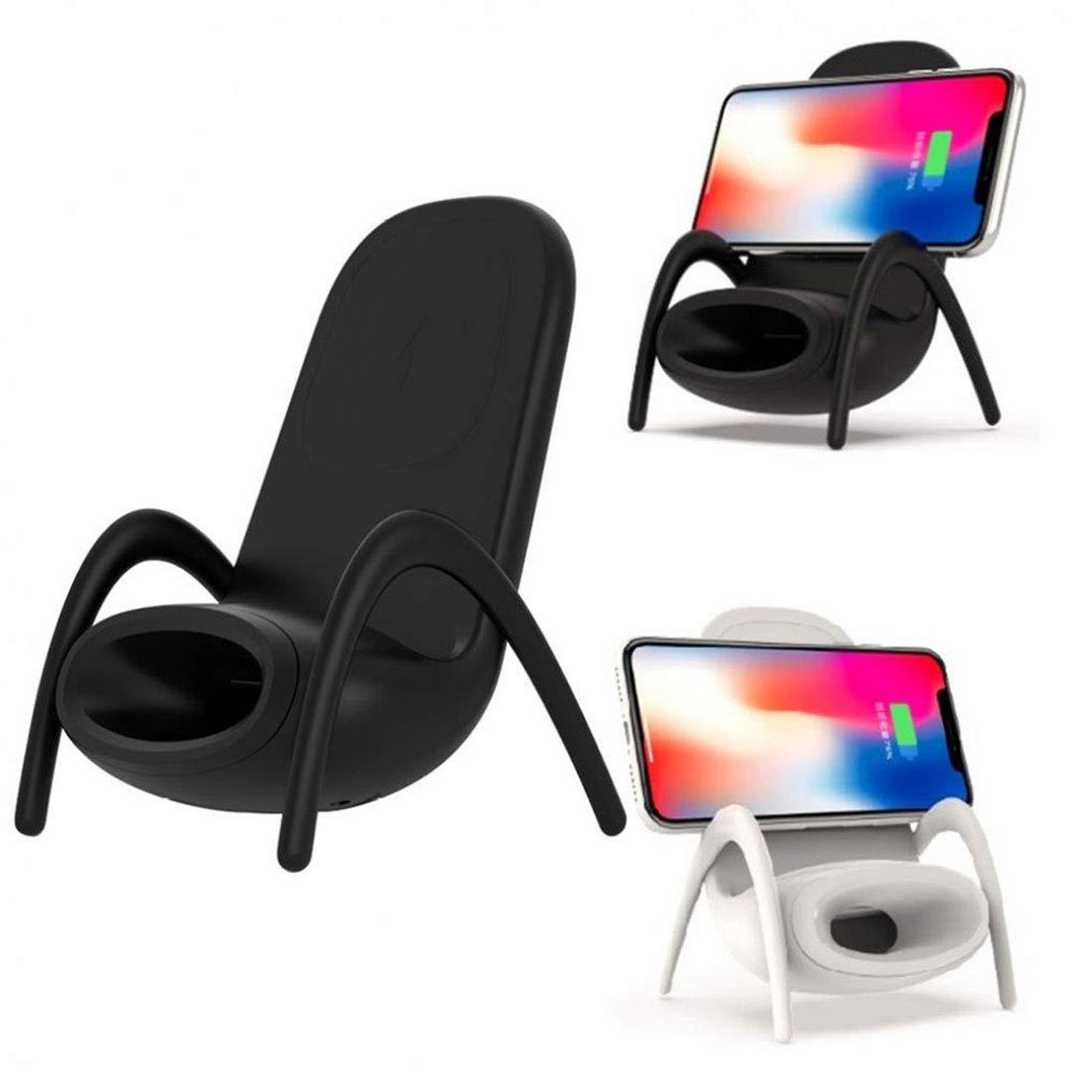 3 In 1 Wireless Charger Bluetooth Speaker Phone Holder