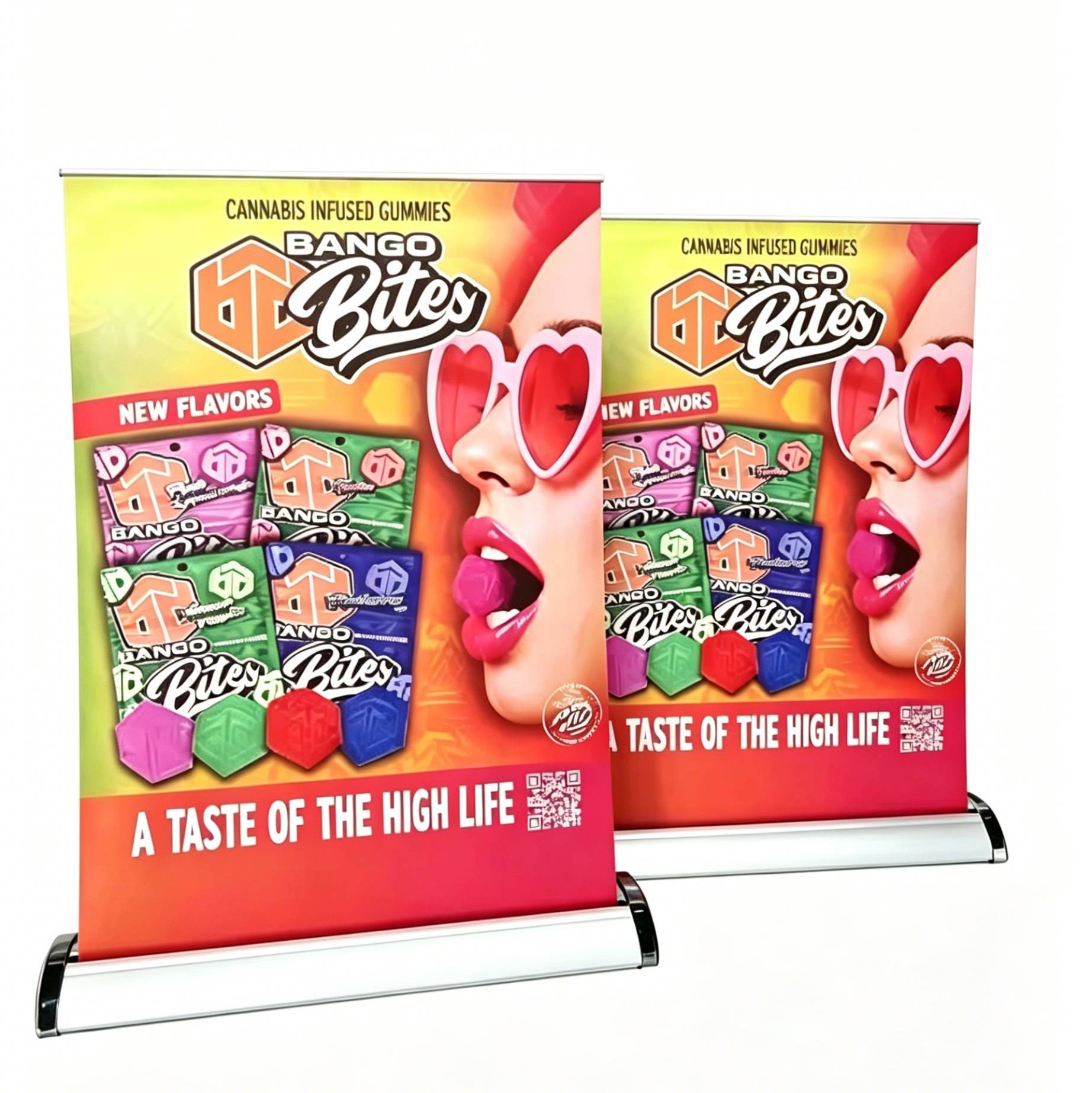 Imprinted Retractable Tabletop Banners (A4)