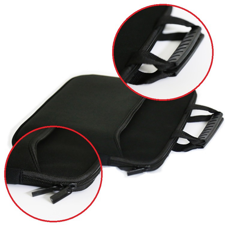 Neoprene Laptop Sleeve w/ 3 Compartments & Rubber Handle - Thumbnail 2