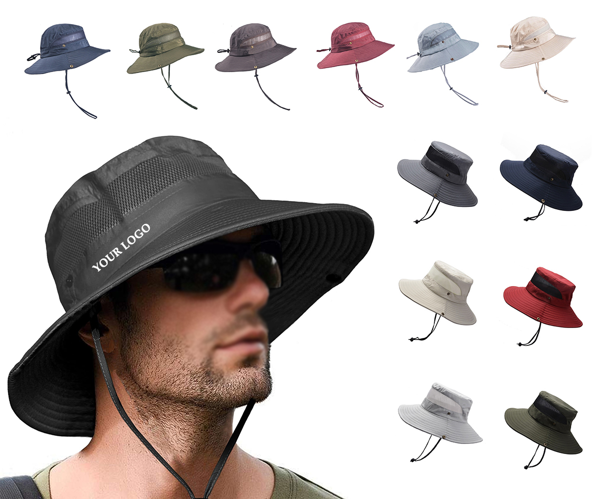 product twelve ハット Sunshades Hats For Hiking - JAA 6273 | Catchfire Marketing