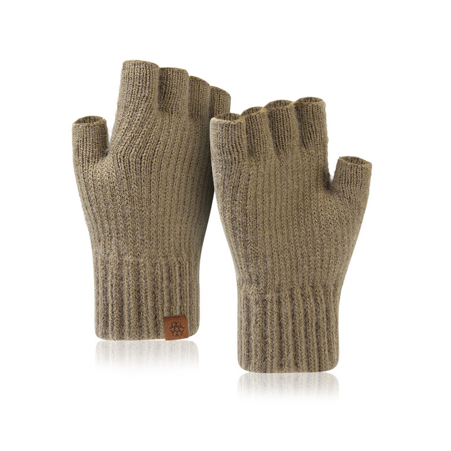 Men's Warm Half-Finger Gloves 21