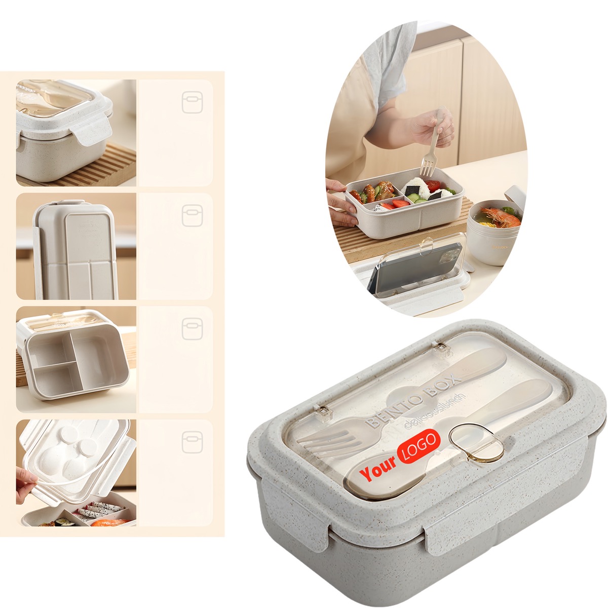 Minimalist Divided Lunch Box