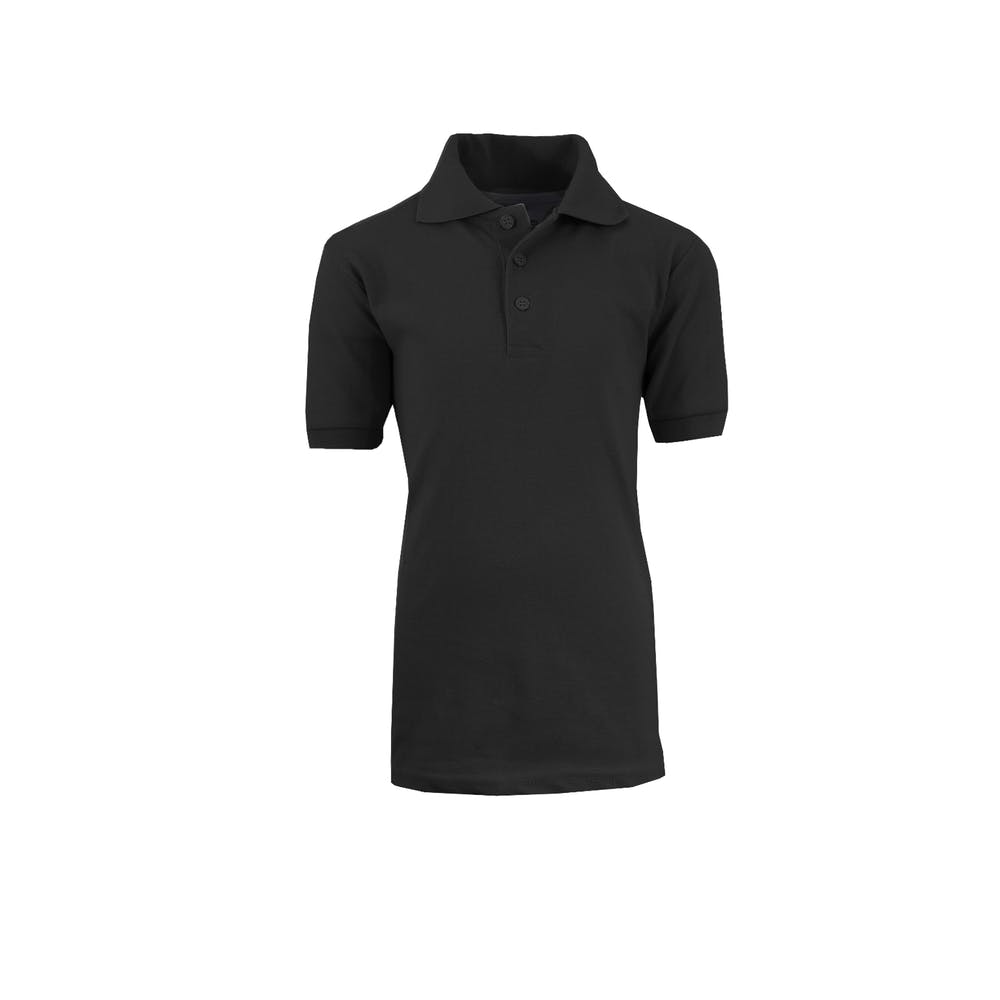 Unisex Uniform Polo Shirts - Black Size 2X Short Sleeve 3