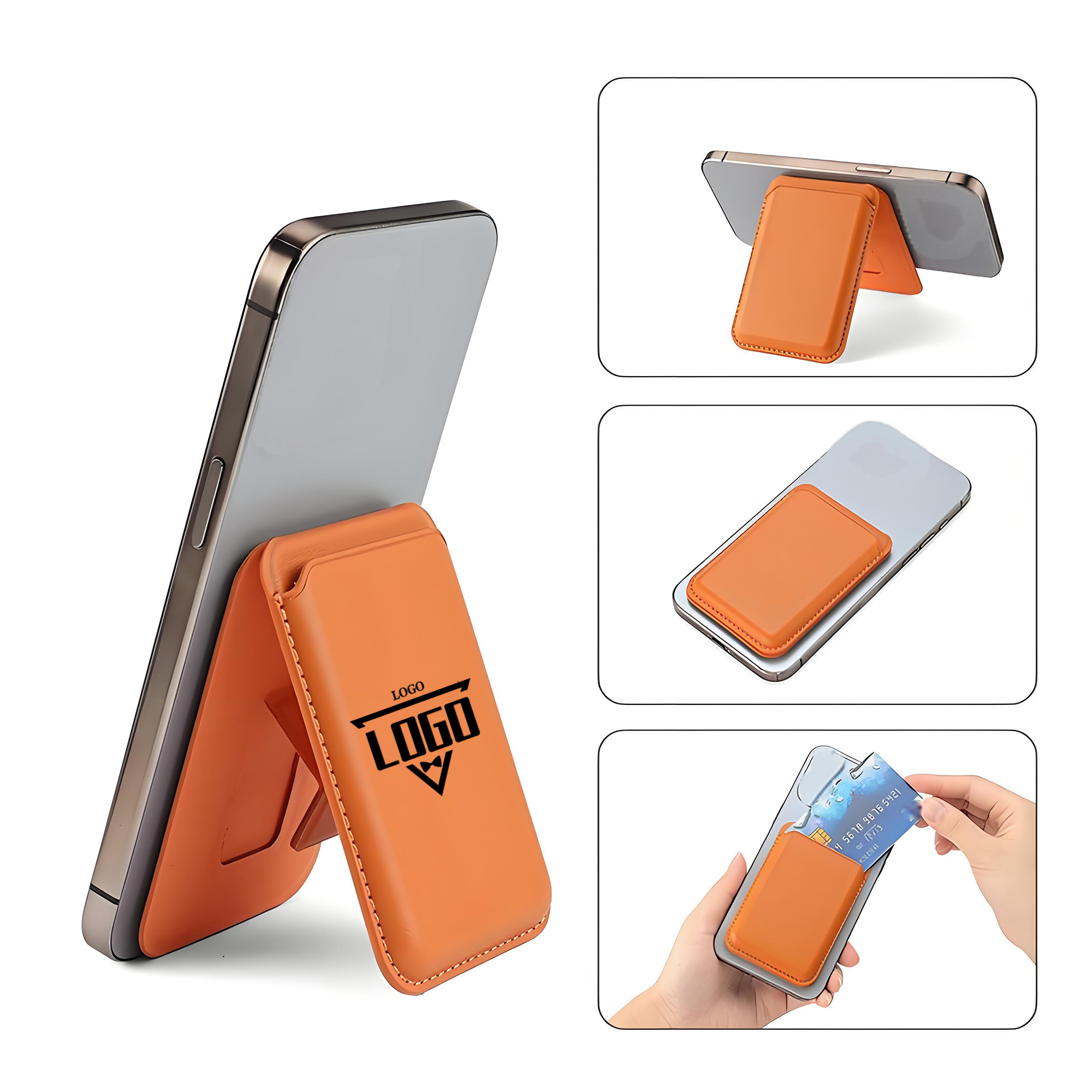 Slim Universal Magnetic Card Pocket Wallet For Smartphones