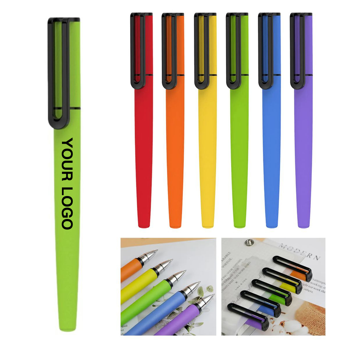 Plastic Slim Barrel Gel Writing Pen