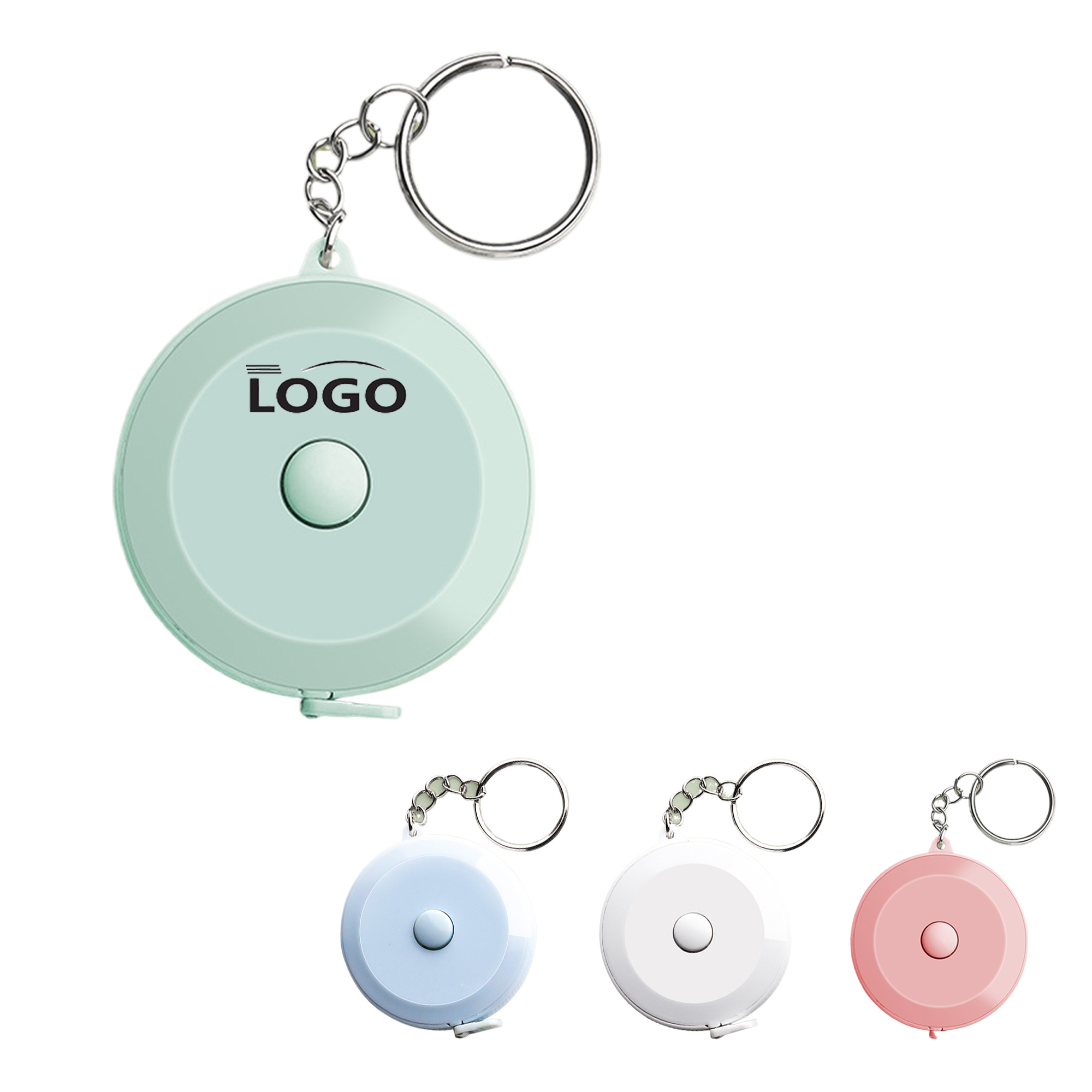 66ft Round PVC Keychain Tape Measures