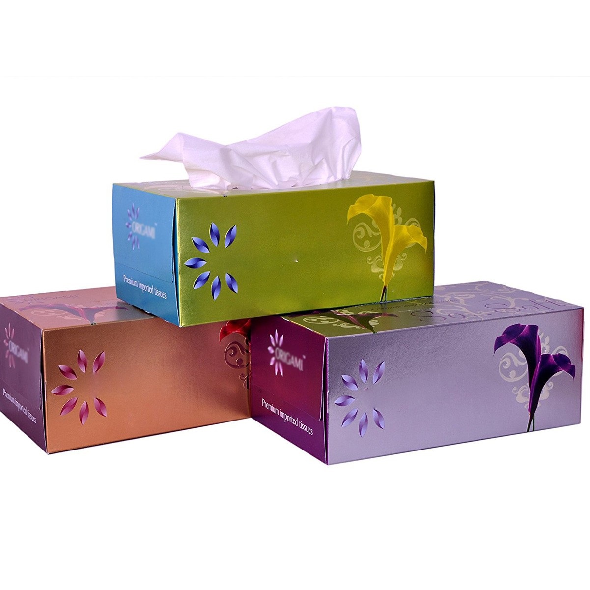 Full Color Printing Tissue Rectangle Box with Tissues