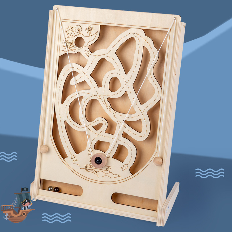 Wooden Pirate Pinball Game