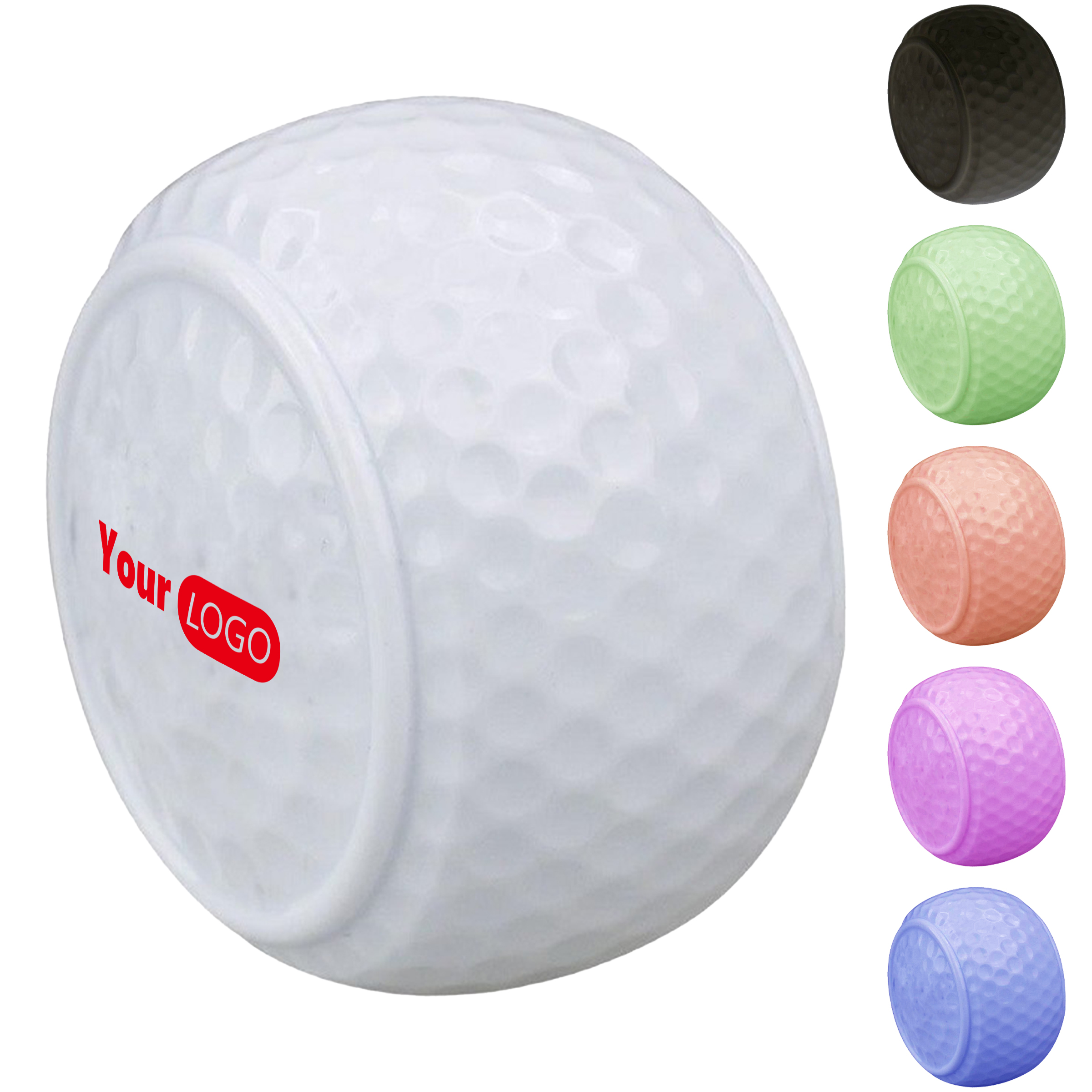Rubber Custom Training Flat Golf Ball 3