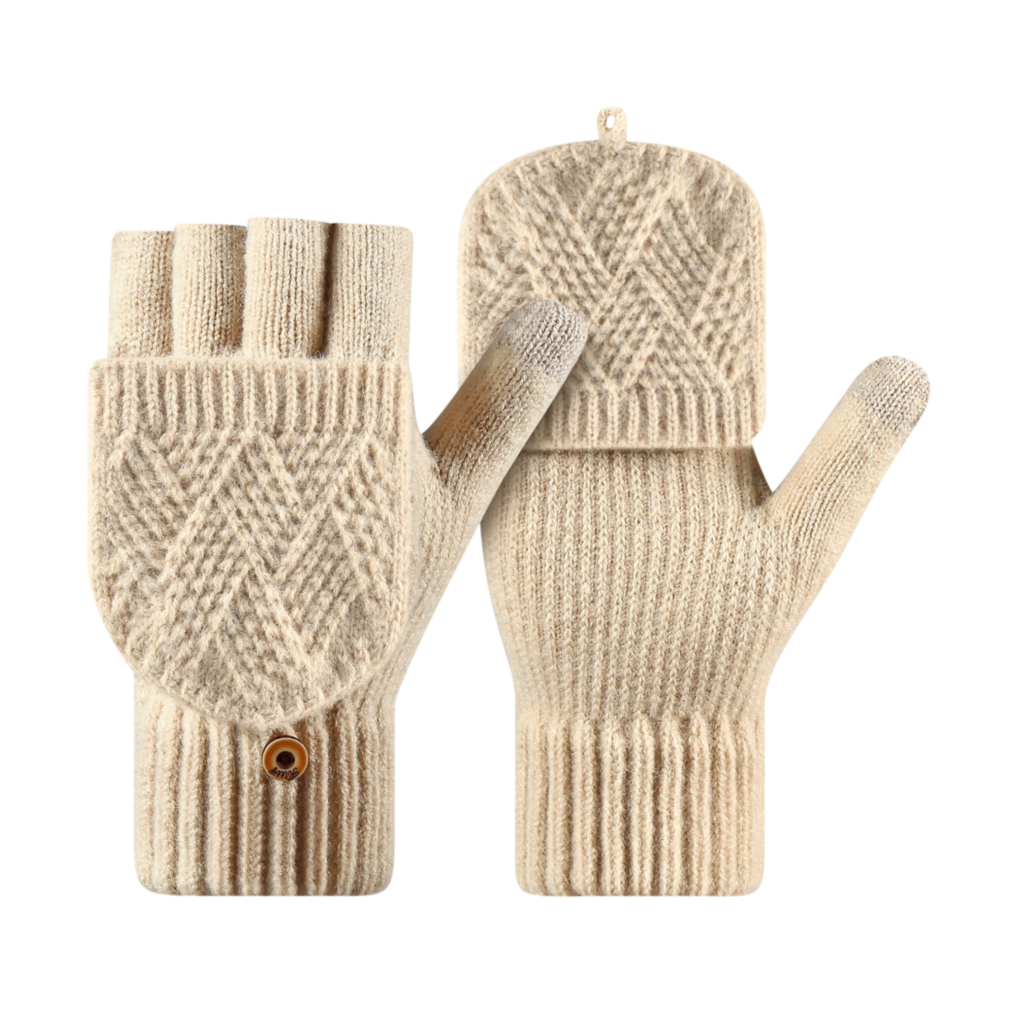 MOQ10 Winter Warm Gloves Fingerless Mittens 3