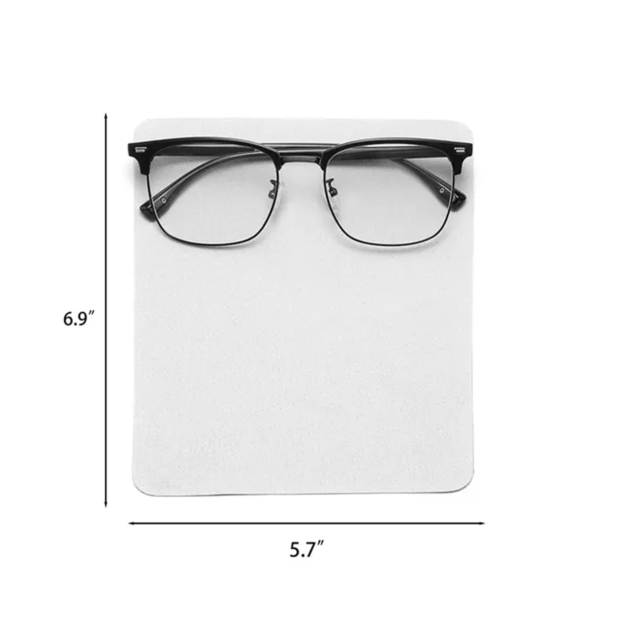 Microfiber Glasses Cloth 6.9 x 5.7 Inches Assorted Colors 5