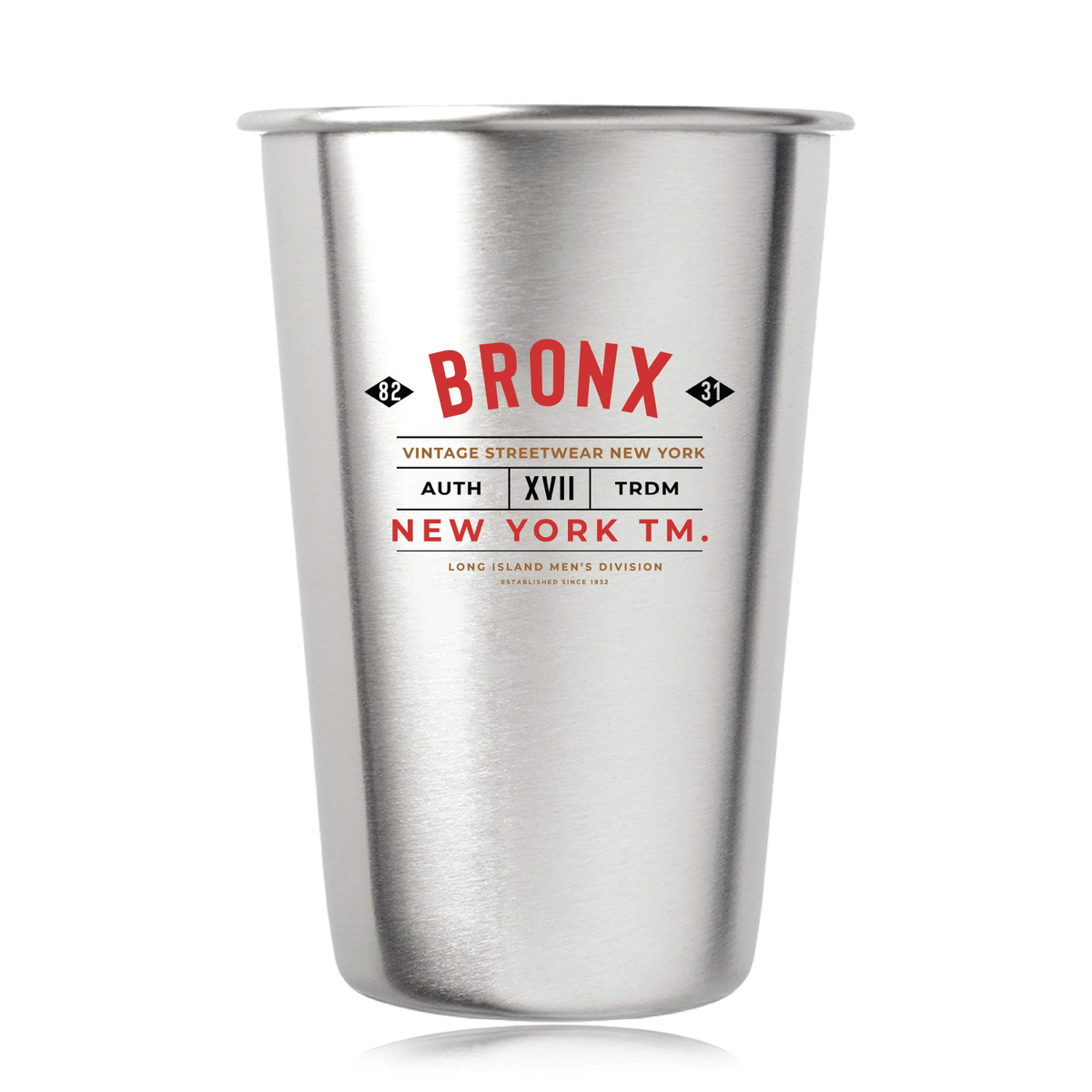 16 oz. Stainless Steel Mixing Glass (Full Color Imprint)