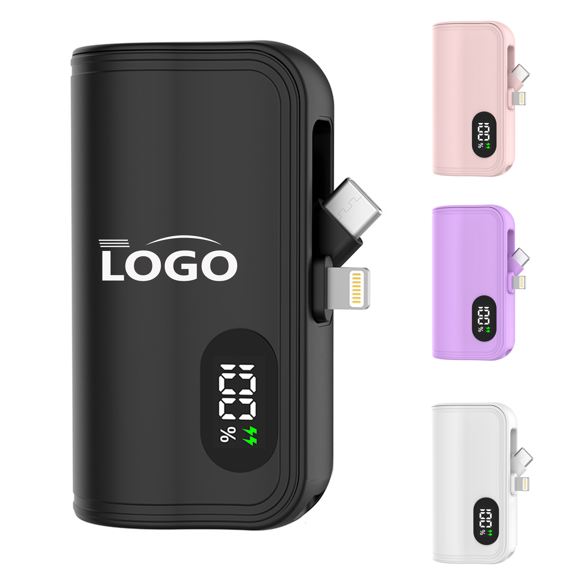Portable 5000mAh Power Bank ?C Dual Connectors