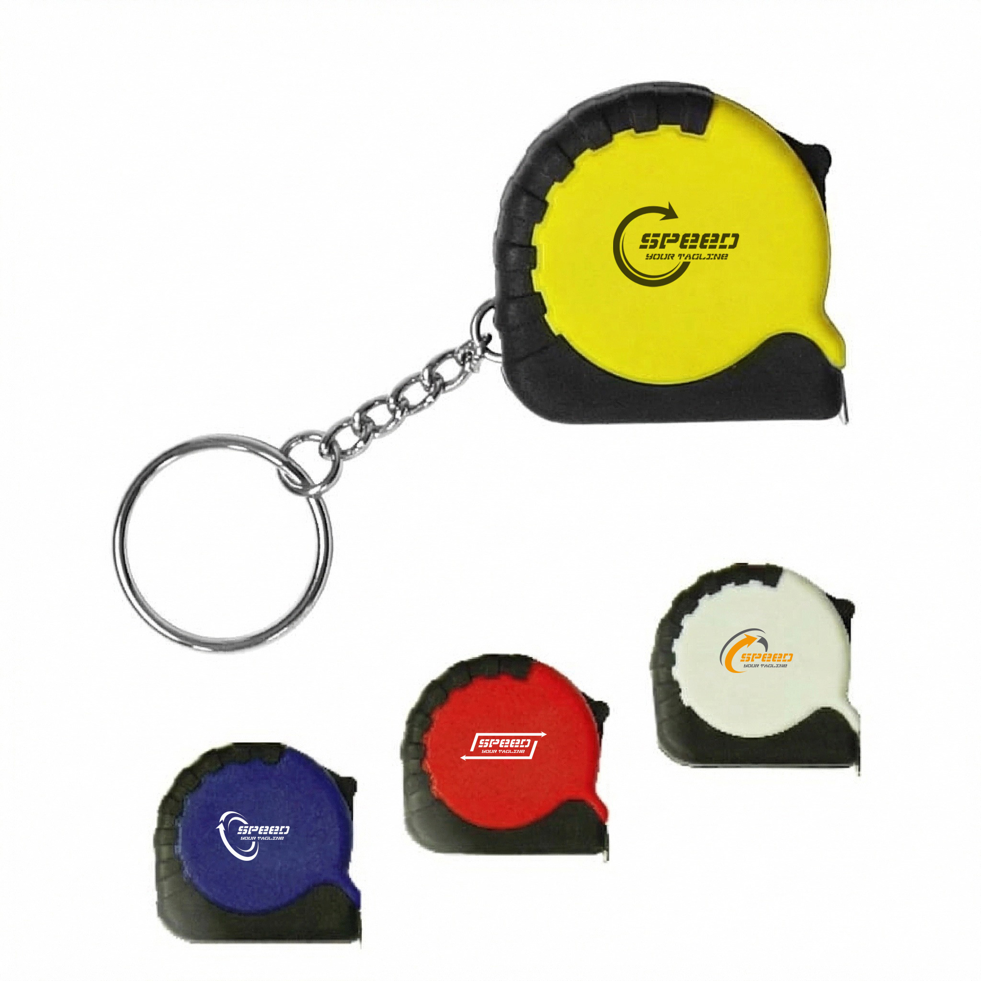 Pocket-Sized Tape Measure Keychain