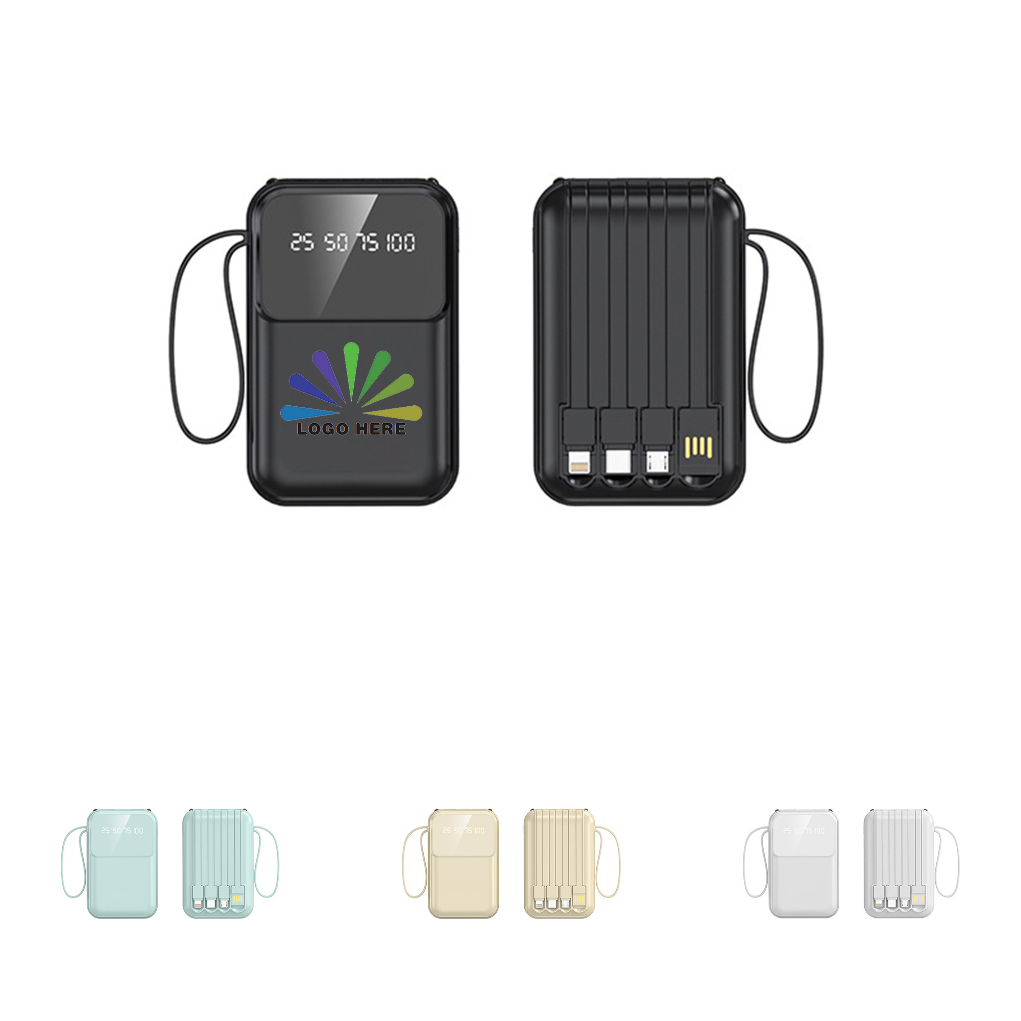 10000mA Four-Wire Mobile Power Supply 4