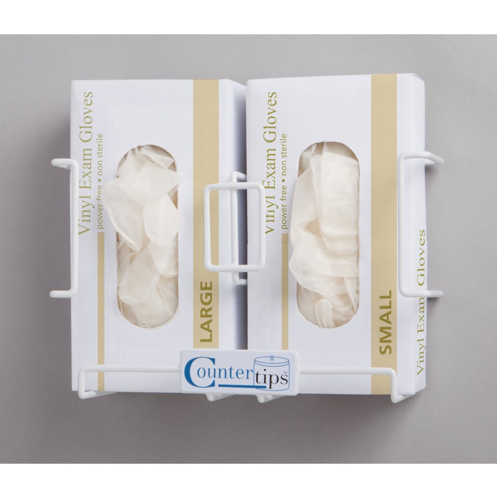 Countertop Medical Glove Dispenser - Double Wall Mount Option 2