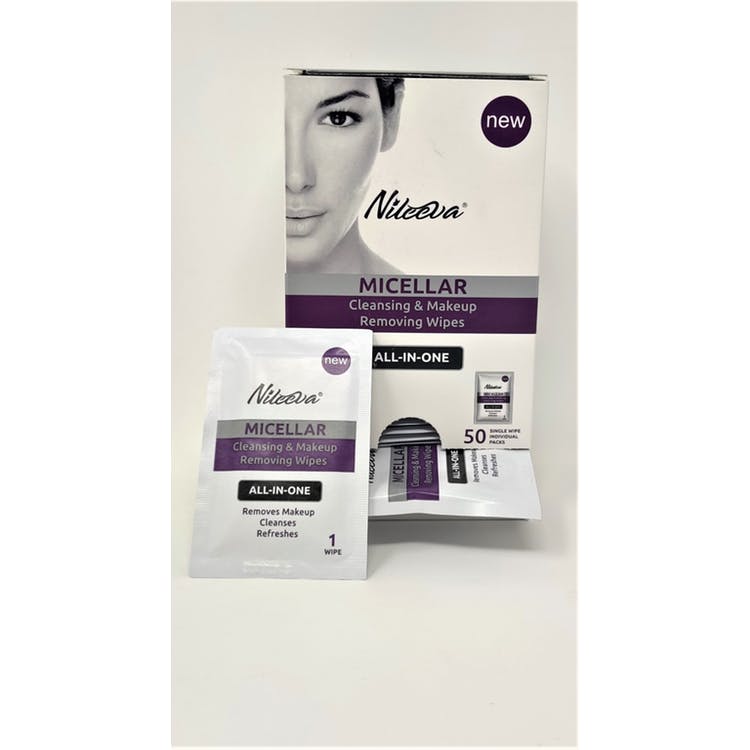 Micellar Cleansing & Makeup Removing Wipes - 50 Count Dispensit 3