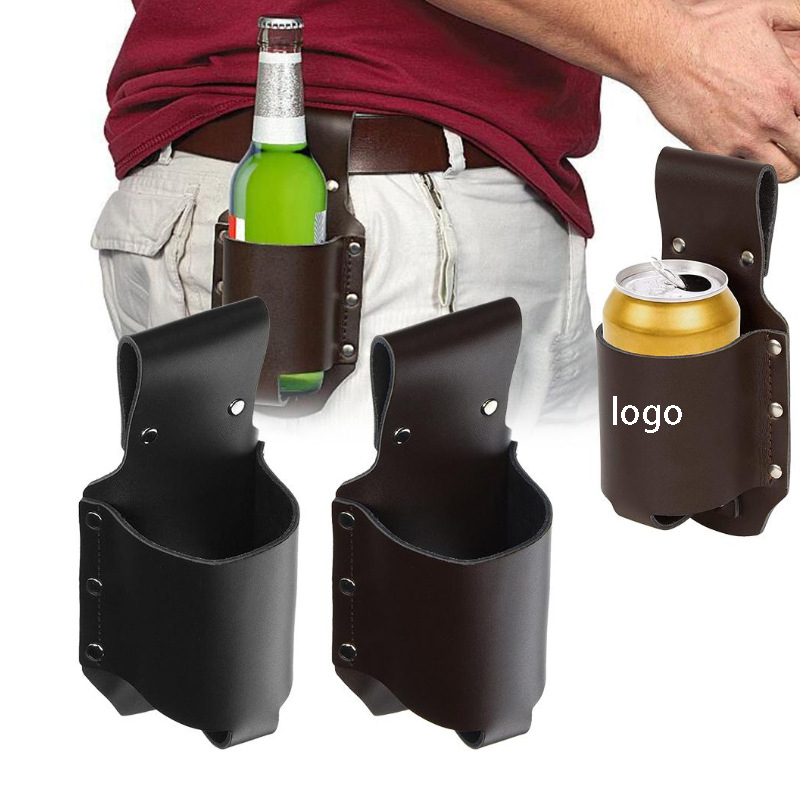 Leather Beer Holster Bottle Holders
