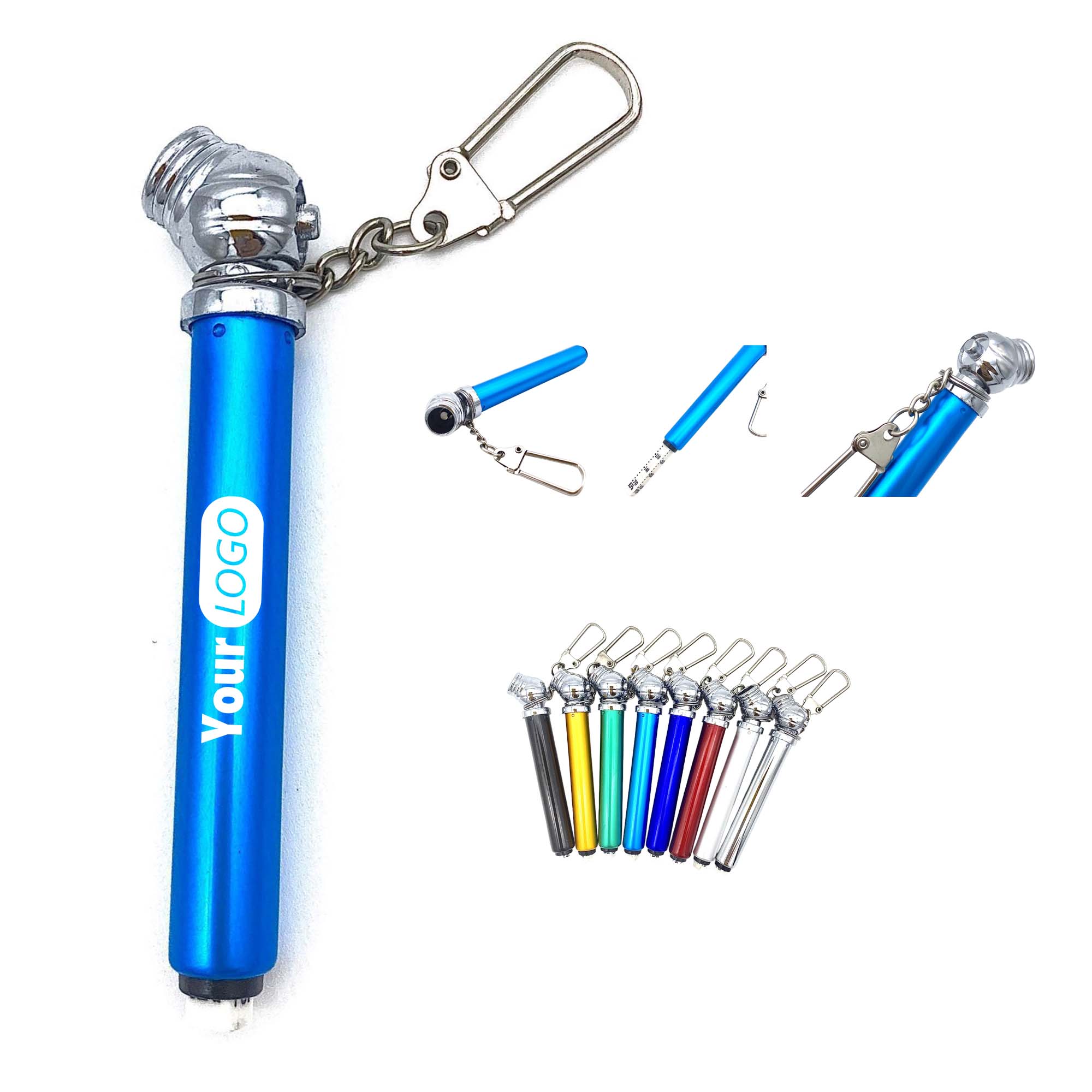 Mini Aluminum Tire Gauge with Keychain 8