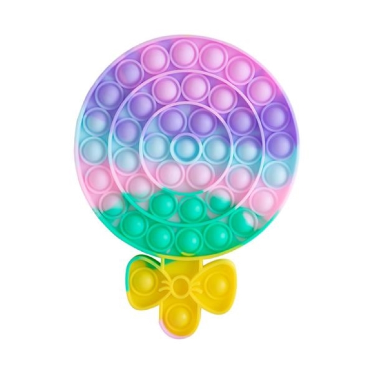Macaron-colored lollipop Push Pop Bubble Sensory Fidget Toys