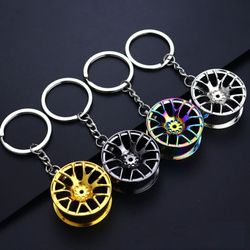 Auto Wheel Rim Keychain